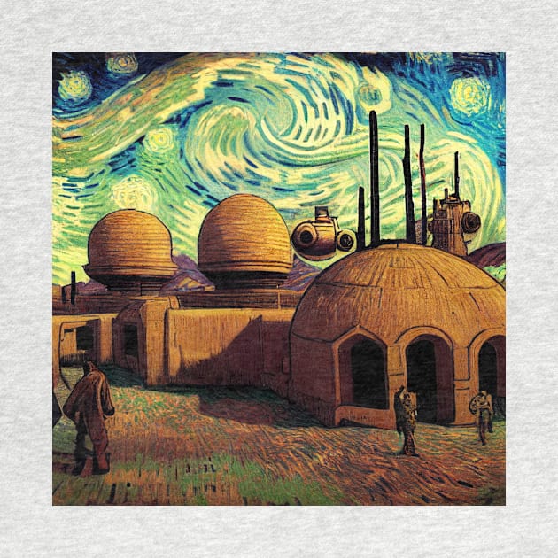 Starry Night in Mos Eisley Tatooine by Grassroots Green